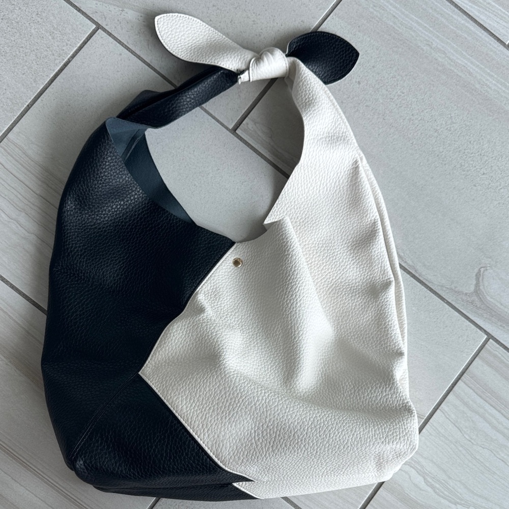 Two-Tone Black and White Women's Bag